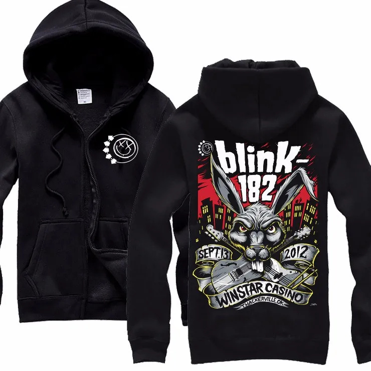13 дизайн blink 182 толстовка милый кролик иллюстрация одежда толстовки Панк хеви-метал рок sudadera спортивный костюм скейтборд