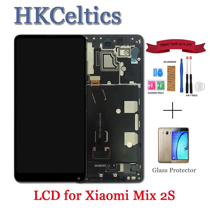 Оригинальный дисплей для Xiaomi Mi Mix 2S ЖК 10 Сенсорная панель XAIOMI Mix2S дигитайзер в