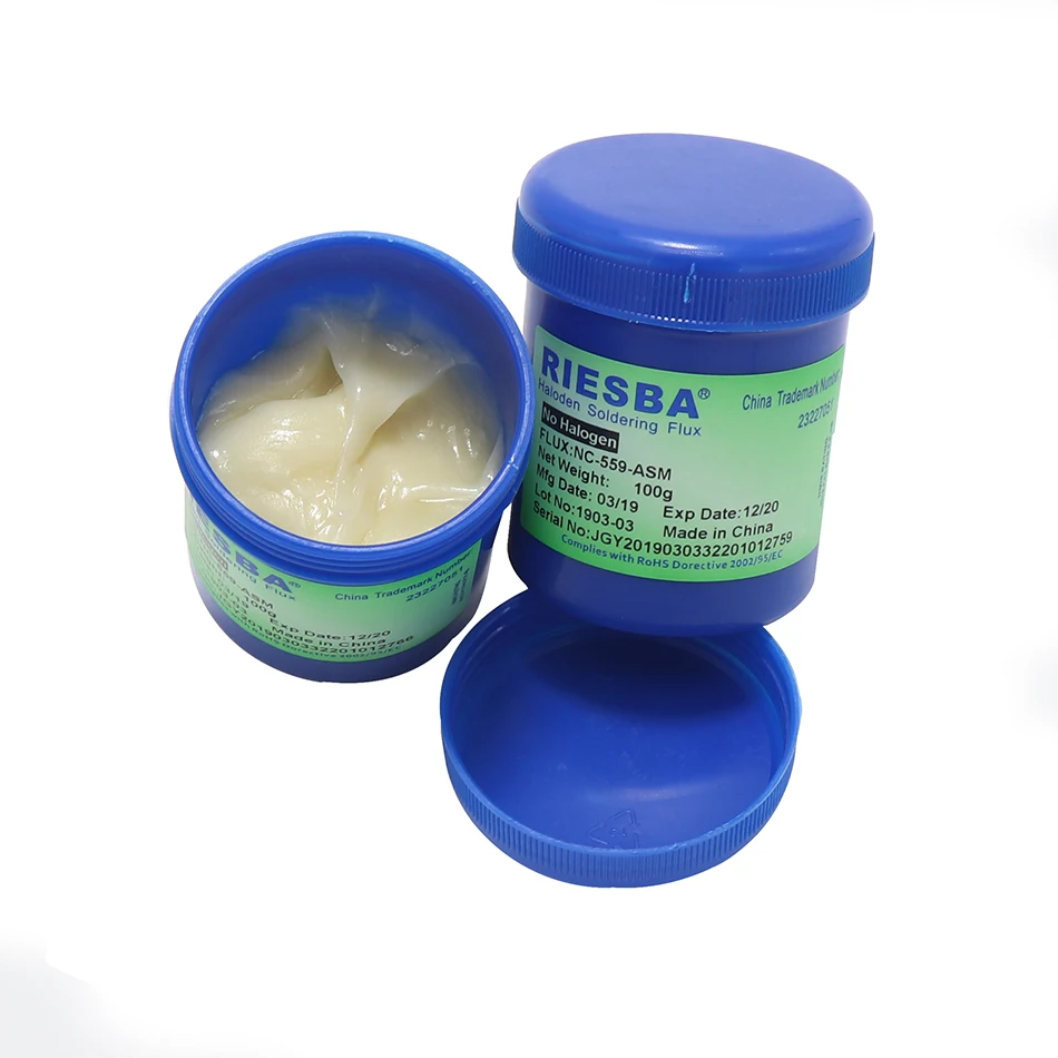 RIESBA NC 559 ASM 100 г Бессвинцовая паяльная паста без припоя флюс BGA паста|Сварочные