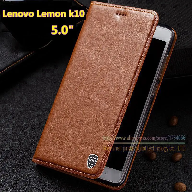 Ретро Пояса из натуральной кожи флип чехол Подставка для Lenovo лимон K10 K10e70 5.0