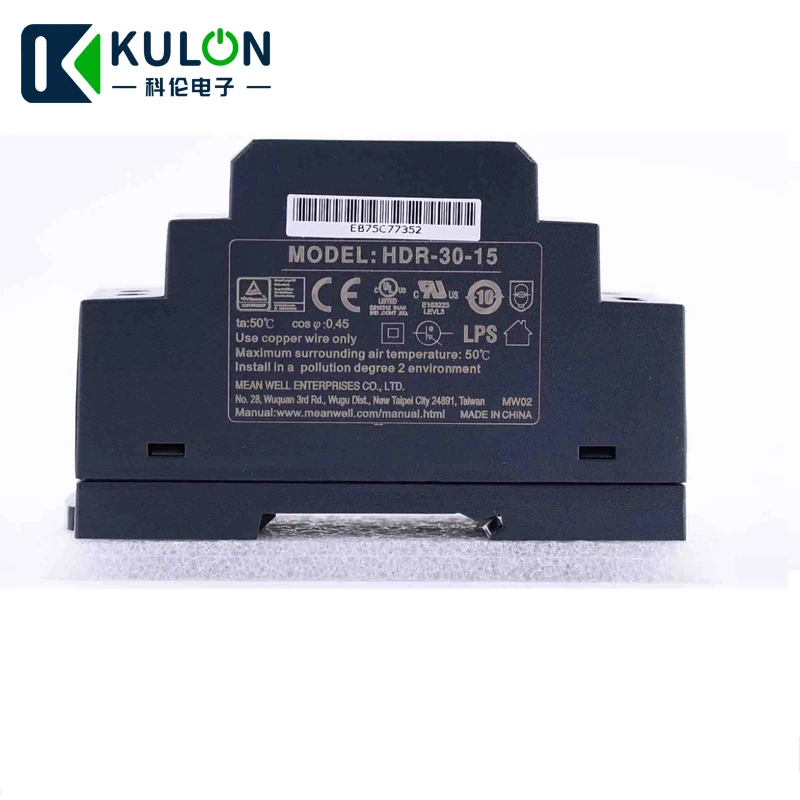

Оригинальный бренд MEAN WELL представляет HDR-30-15 30 Вт 2A 15V din-рейку Питание meanwell ступенчатая Форма Мини Тонкий размеры источник питания 15V DC Регули...