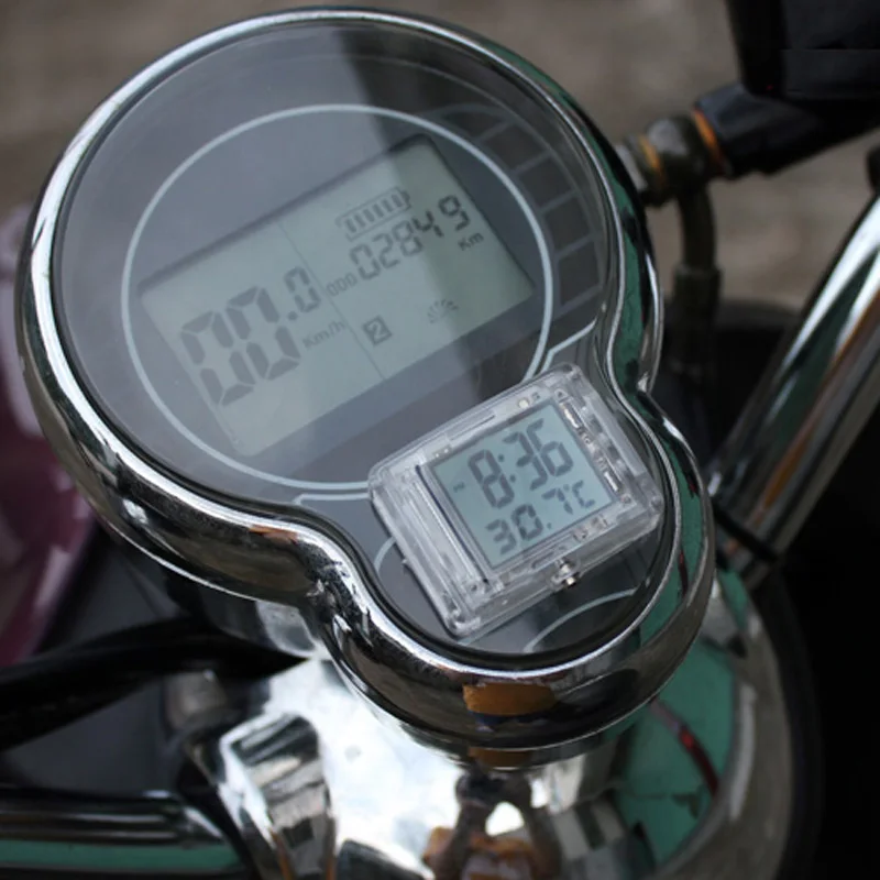 Alconstar мотоциклетные светящиеся часы Vehincal с температурой для Honda Для suzuki KTM ATV