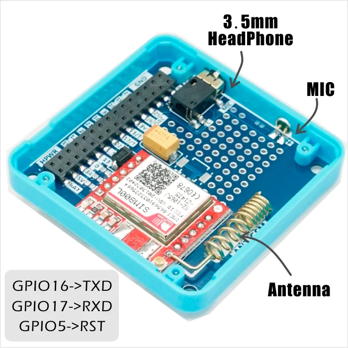 M5Stack Официальный в наличии GSM модуль SIM800L стекируемые IoT развитию для Arduino ESP32 с