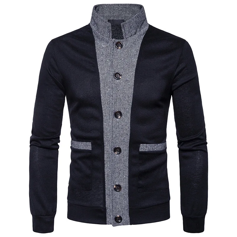 Мужской свитер новинка мужской бренд Повседневный Джерси длинный кардиган