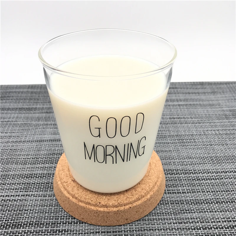 Термостойкая прозрачная кружка Arshen ручной работы для молока и кофе 300 мл|cup gift|milk