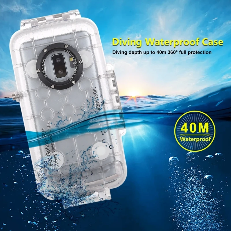 Профессиональный Подводный Чехол Bitingly S10 Plus 130 футов для samsung Galaxy S10 S9 Plus, водонепроницаемый чехол для записи видео 40 м