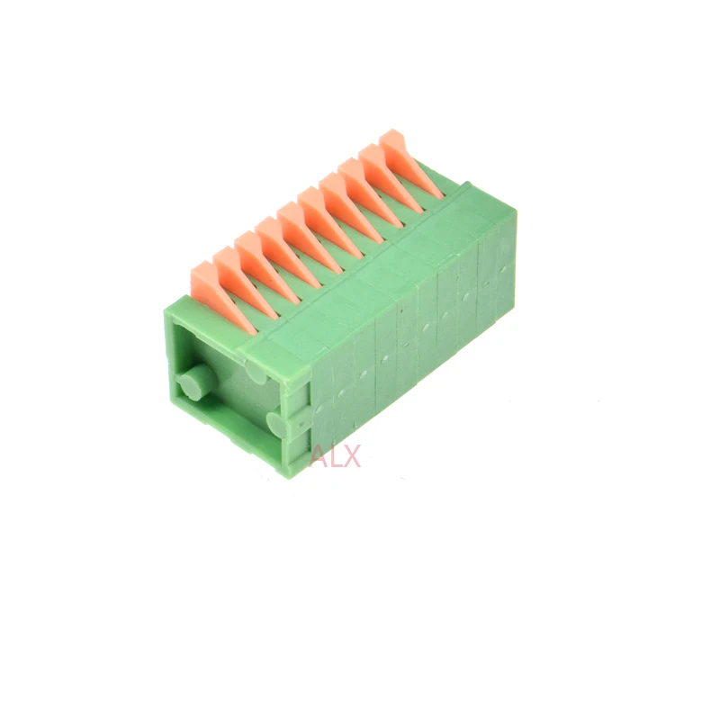 10 шт. KF141R pin пружинный клеммный блок разъем 2 54 мм Шаг правый угол 10PIN 10P для монтажа