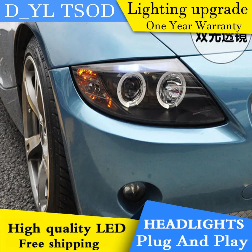 

D_YL Car Styling for BMW Z4 Headlights 2003-2008 Z4 LED Headlight DRL Lens Double Beam H7 HID Xenon bi xenon lens