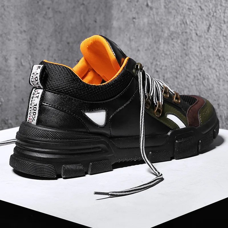New casual shoes men's tide color matching breathable running net 2019 fashion student | Обувь