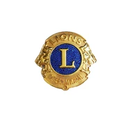 best selling custom metal lion lapel pin badge custom