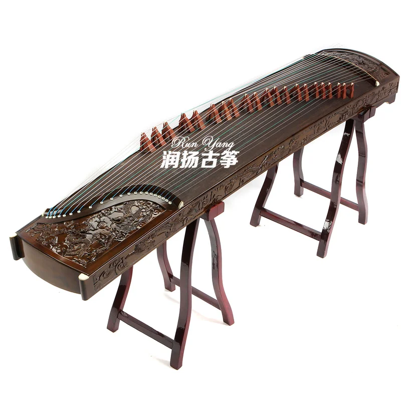 

Высококачественная профессиональная Новинка Nanmu Guzheng Master ручная работа Фиби 9 Дракон твердая древесина гучжэн китайская 21 струна цитра