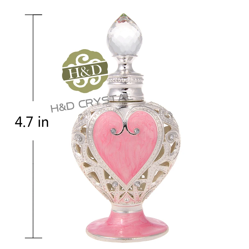 H & D металлический флакон с бриллиантами любящее сердце ароматизированный