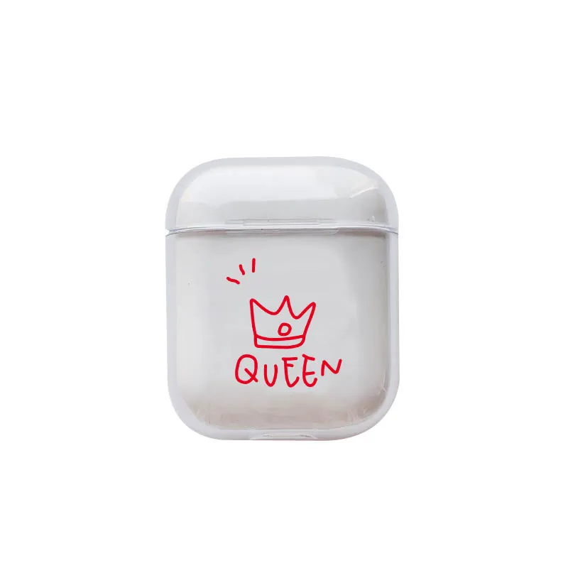 I200165 Чехол с короной для Apple airpods, чехол, милый беспроводной Чехол для наушников с Bluetooth, защитный чехол для наушников Airpods - Цвет: I200165