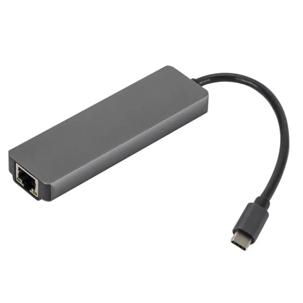 Новый 5 в 1 концентратор USB Type C Hdmi 4K Gigabit Ethernet Rj45 Lan адаптер для Mac book Pro Thunderbolt 3