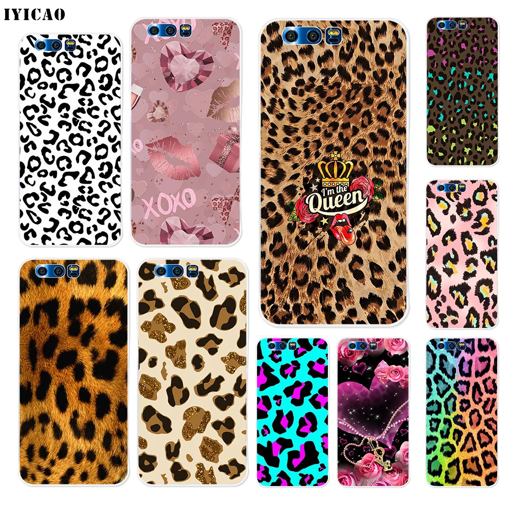 IYICAO Мягкий силиконовый чехол с леопардовым принтом тигра зебры для Huawei Y9 Y7 Y6 Prime
