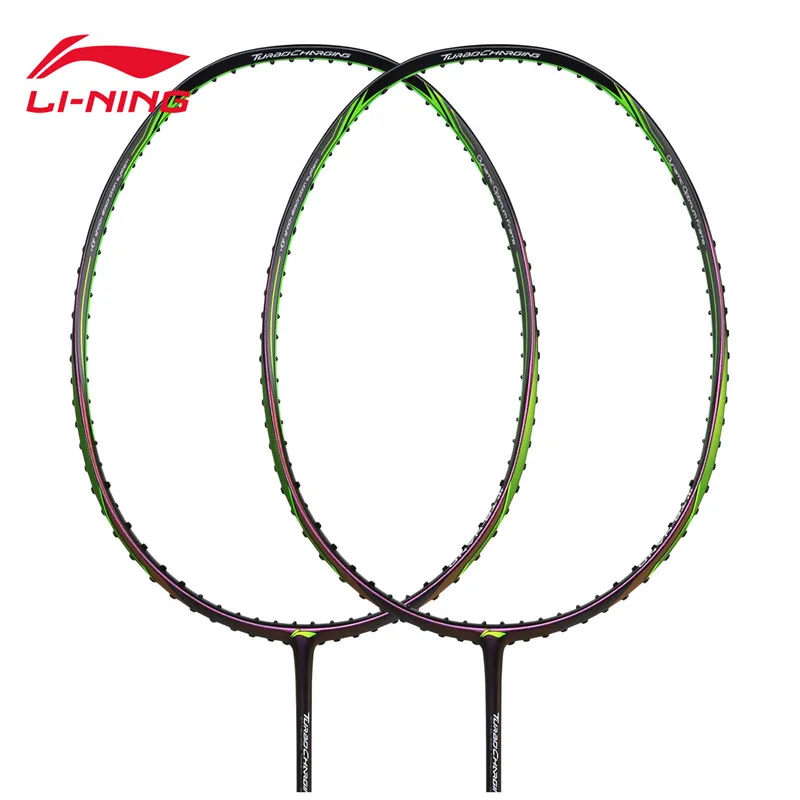 Ракетка для бадминтона Li Ning Fu Haifeng Sudiman Cup N9II стример с зеленой подкладкой AYPM026 1