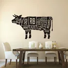 Разрезы в форме коровы, виниловые рандомные украшения для ресторана, рандомные разрезы для тела в виде коровы, оконные петли, AJ578