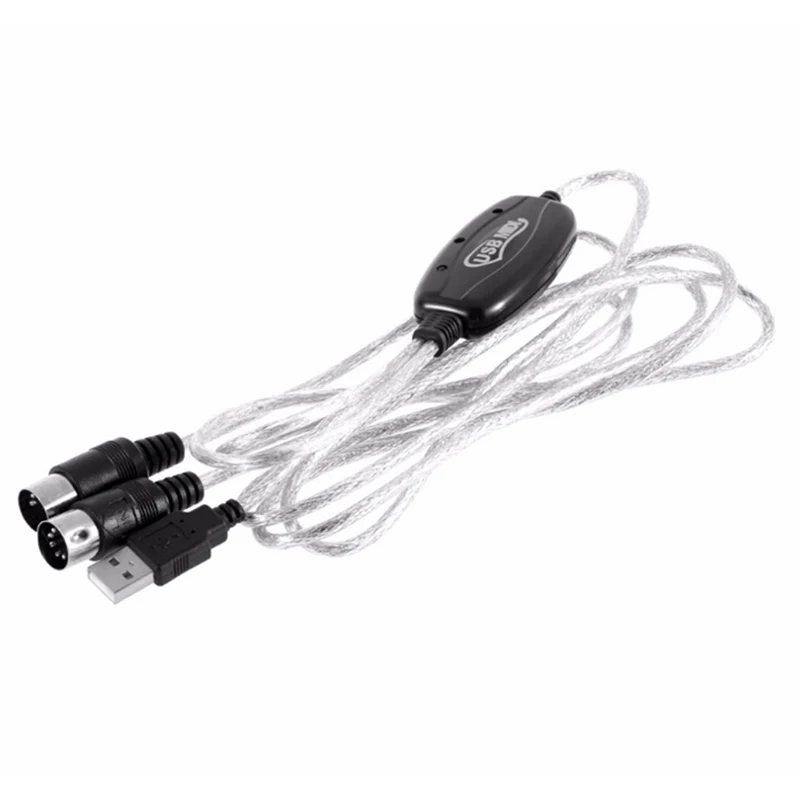 1 шт. USB кабель для интерфейса MIDI конвертер ПК музыкальная клавиатура адаптер Шнур