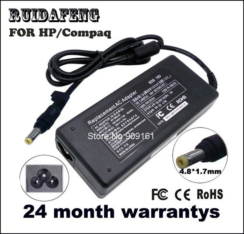 Адаптер питания для ноутбука Зарядное устройство 19v 4.74a HP Pavilion DV6000 DV6100 DV6200 DV6300 dv9000