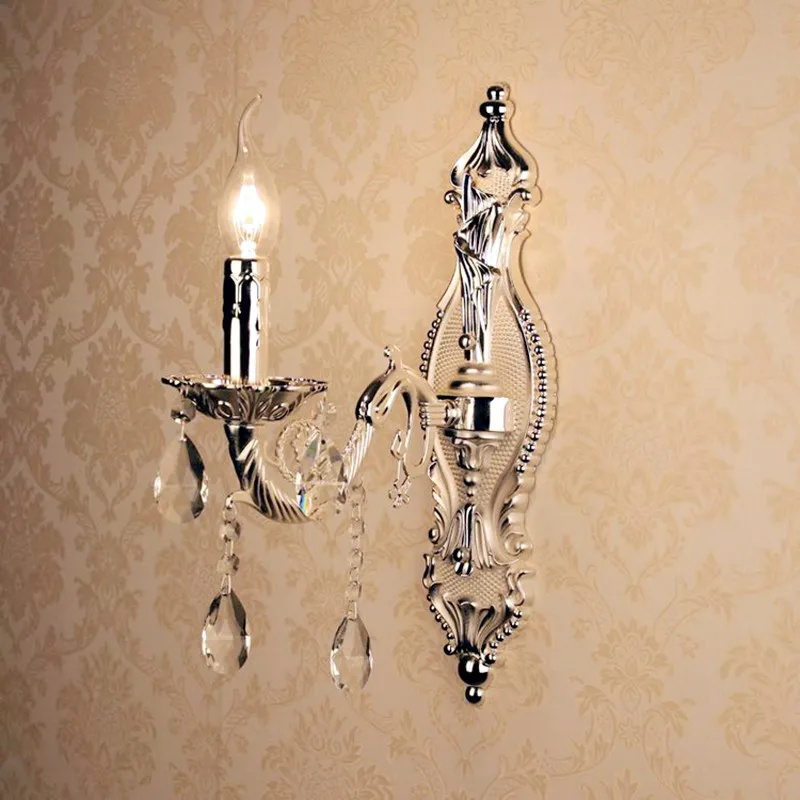 2 рычага лестницы Новое Поступление Хрустальная настенная лампа для спальни