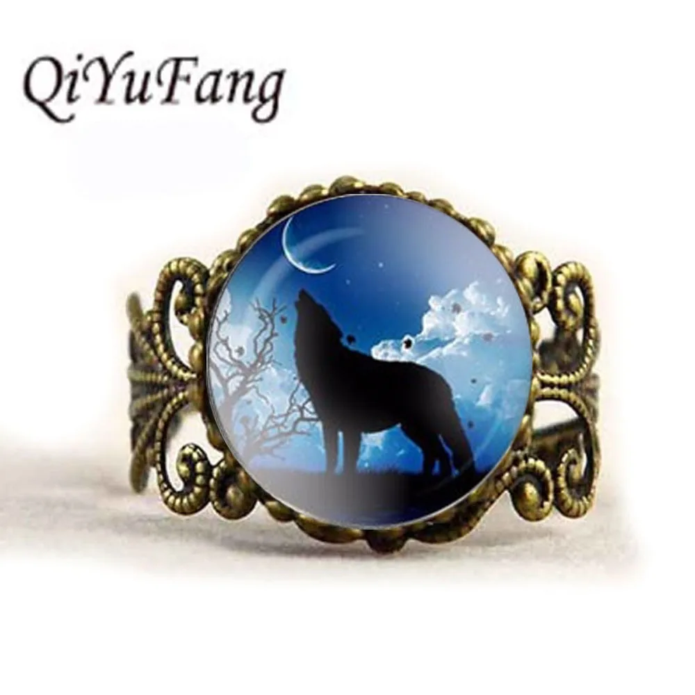 QiYuFang новое кольцо воющего волка кулон ювелирные изделия ручной работы