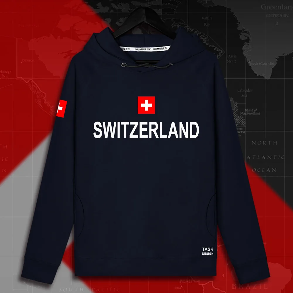Swiss Confederation Switzerland CHE CH Confoederatio Helvetica мужские пуловеры с капюшоном, толстовки, Мужская толстовка, тонкая новая уличная одежда