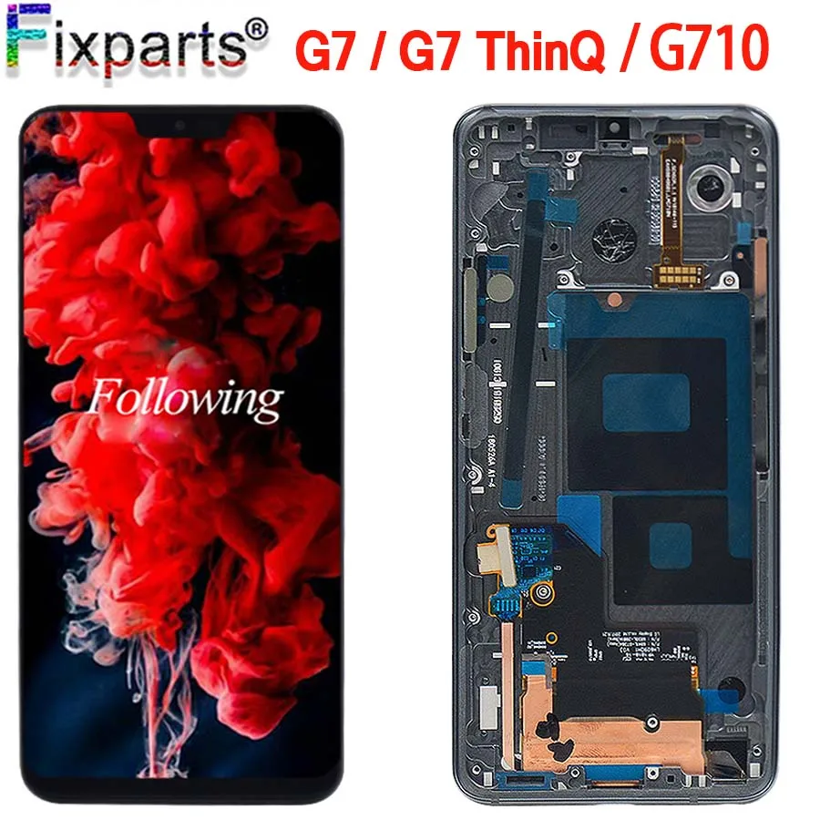 Дисплей 6 1 дюйма для LG G7 LCD G710 G710EM G710PM G710VMP фото дисплей с рамкой Замена ThinQ LCD|Экраны