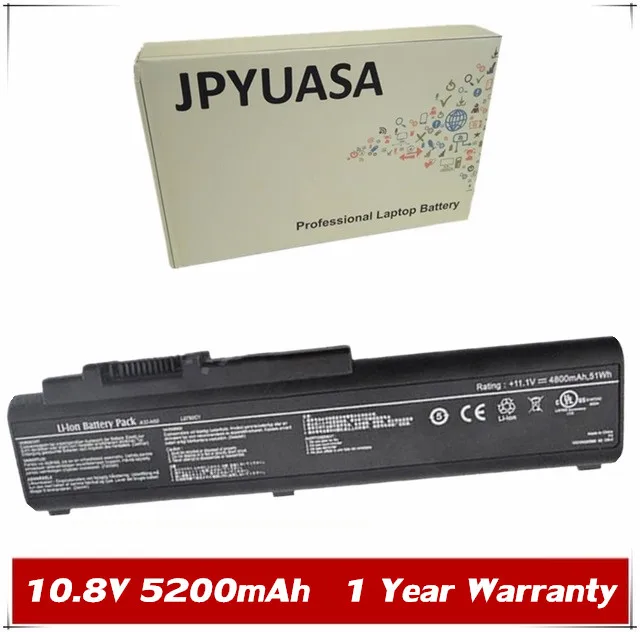 Аккумулятор для ноутбука Asus N50 N50A N50E N50F N50T N50TA N50TP N50TR N50V N50VA N50VC N50VF 7 дюймов 10 8 В 5200