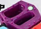 H399 популярные горные велосипеды педали автомобиля цветные пластиковые педали городской леди - Цвет: deep purple