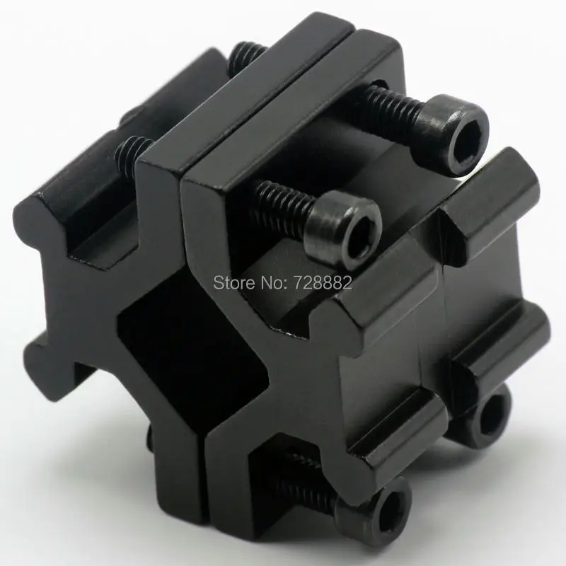 10PCS Adjustable Universal Double Rail 20mm Picatinny/weaver Barrel Mount Adapter for Scope Rifle Flashlight Converter | Спорт и