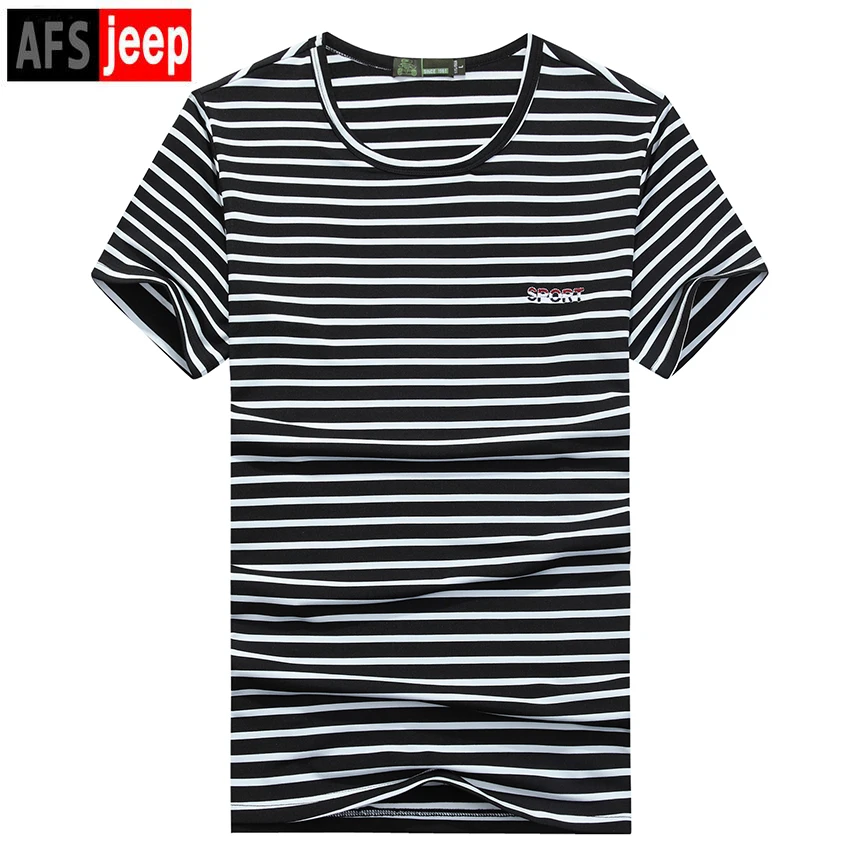 Новый летний Для мужчин футболка мода o образным вырезом с коротким рукавом Slim Fit