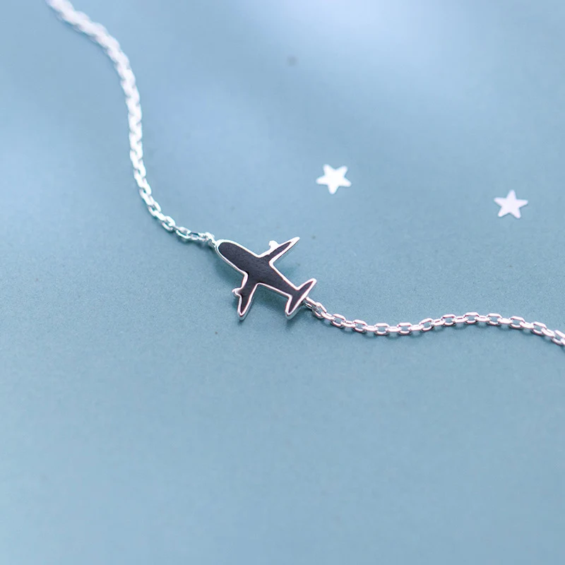 

La Monada Fine Silver 925 Jewelry Bracelet Female Woman Black Aircraft Chain Minimalist Bracelets For Women Silver 925 Sterling