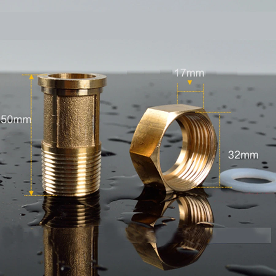 DN25 1 "BSP внутренний поворот DN20 3/4" BSP наружная резьба латунный шестигранный