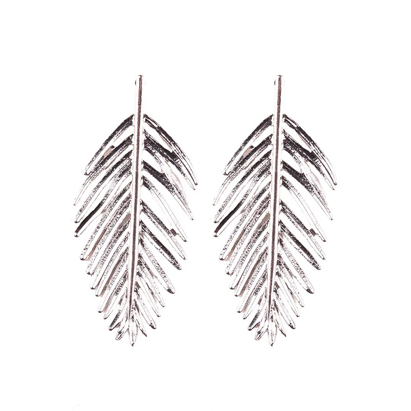 New Design Fashion Dangle Earrings Big Hollow Leaves Shaped Drop for Women Hot Sale Wedding Statement Jewelry Wholesale | Украшения и