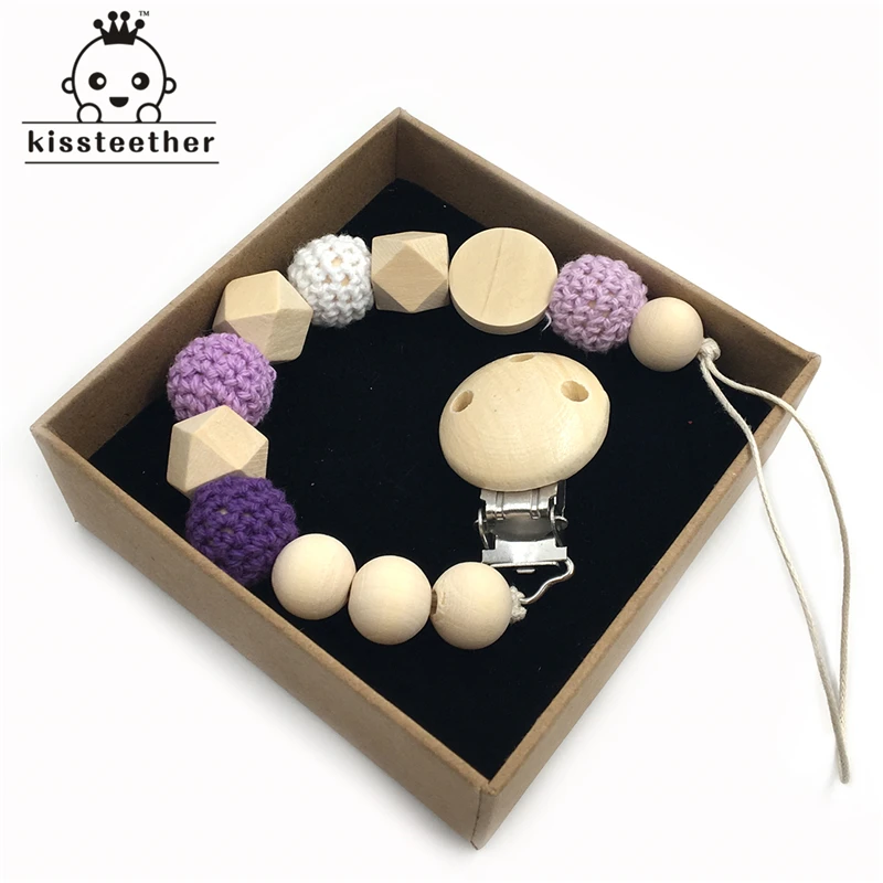 3 шт./лот деревянный Прорезыватель для зубов кормления бусины вязания крючком