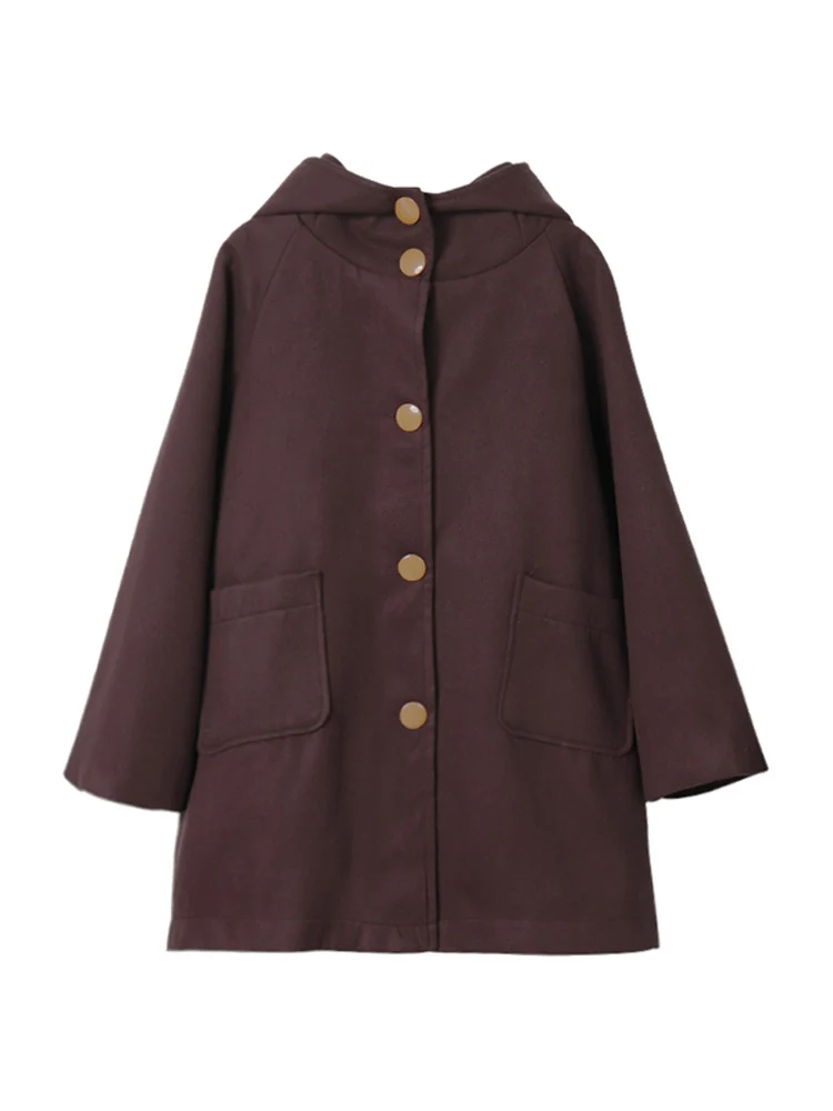 Осень зима 2018 женское длинное пальто с капюшоном и шапкой медведем|Женские