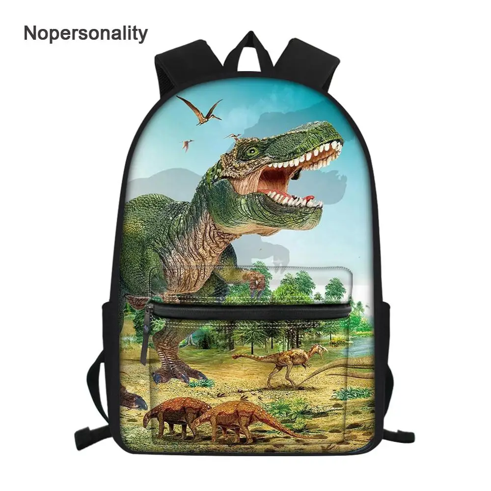 

Nopersonality 3d Dinosaur Print Boys Girls Backpack Cool School Student Kids School Bags Classic Primary Junior Children Bagpack