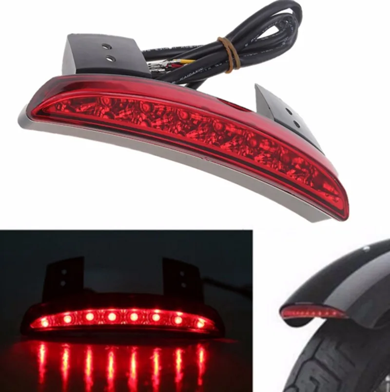 Для двигателя Sportster мотоцикл рубленый заднее крыло край светодиодный стоп