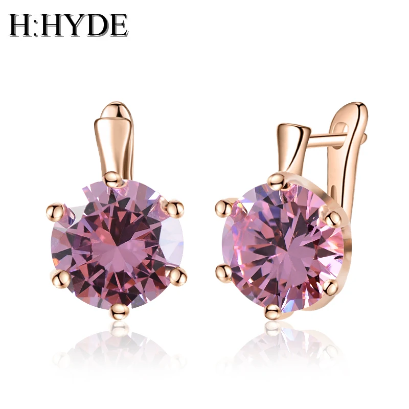 Новое поступление модные серьги с зелеными и синими кристаллами H:HYDE винтажные