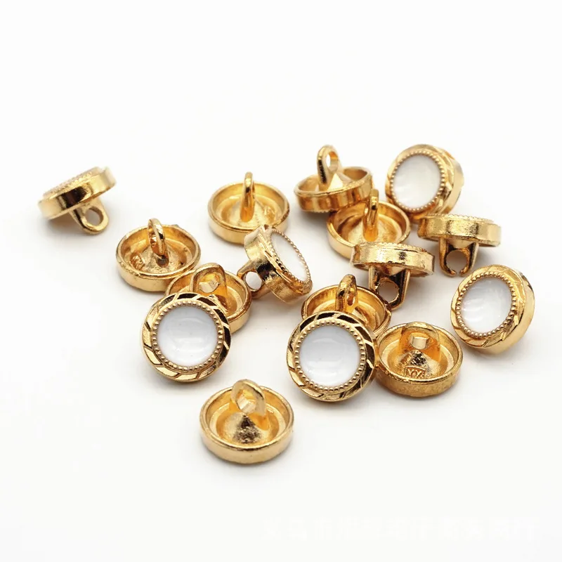 50pcs/lot Metal coats dripping oils buttons men and women black suits shirts dresses high-end gold coat C2-53 | Дом и сад