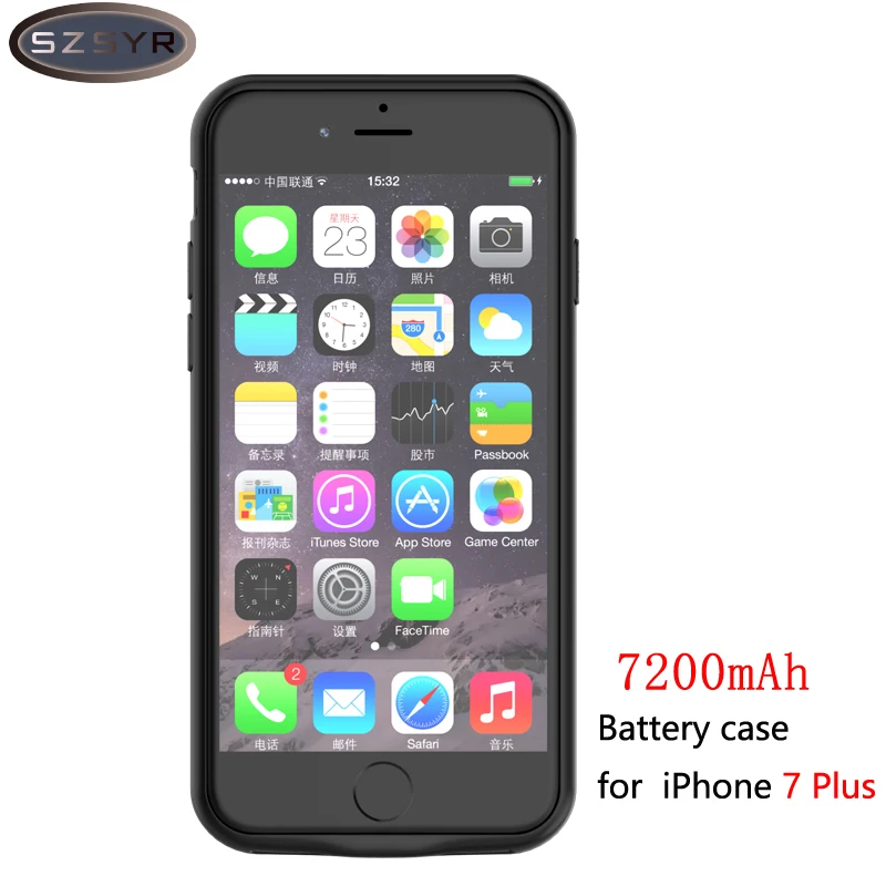 Зарядное устройство корпус батареи 5000 mAh/7200 mAh питания для iphone 7/7 plus внешний