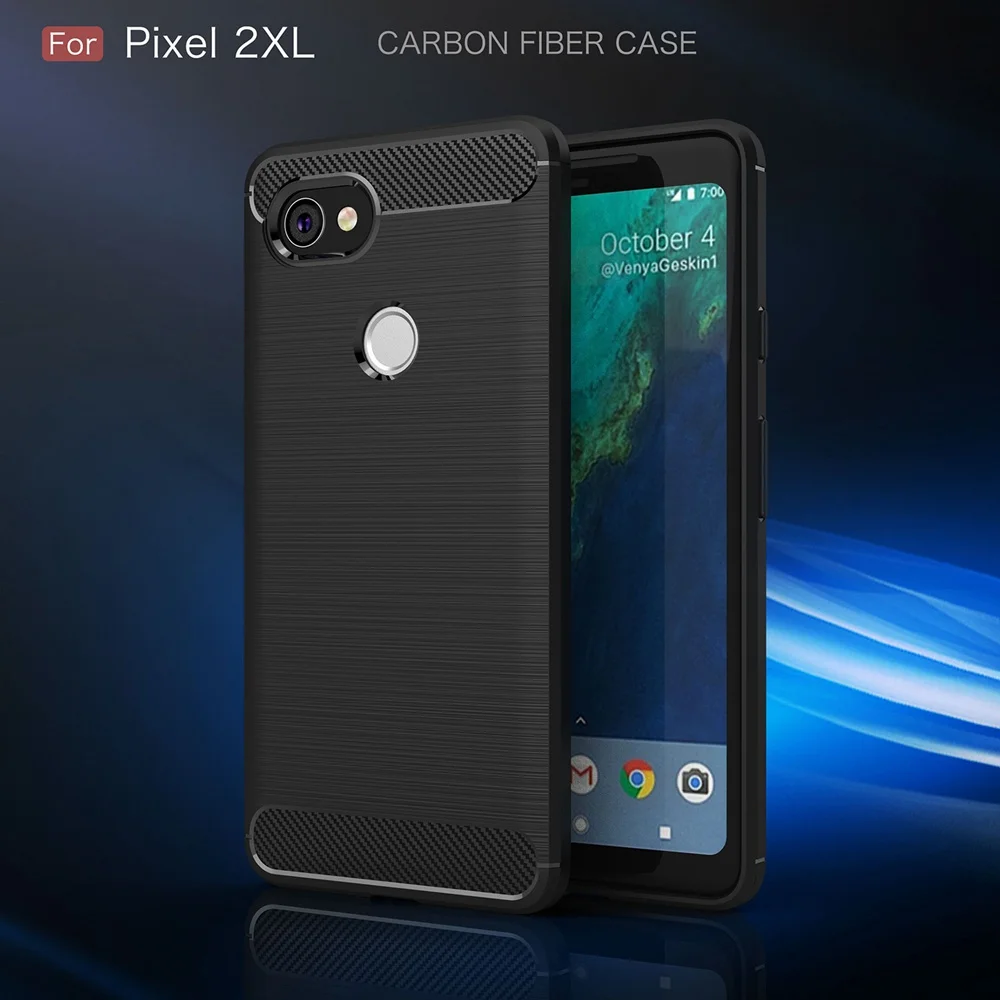 Чехол для Pixel XL 2 роскошный защитный чехол из углеродного волокна мягкий