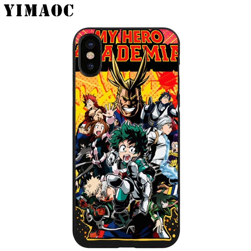 YIMAOC аниме девушка сексуальная Senpai сердце Мягкий ТПУ Черный силиконовый чехол для