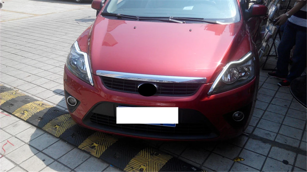 1 пара для Ford Focus 2 MK2 2009 2010 2011 светодиодный фонарь для автомобиля украшение фар желтый указатель поворота DRL светодиодный фонарь дневного света