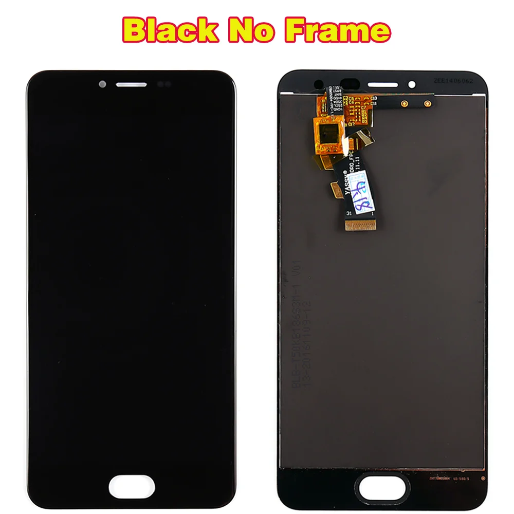 Vancca олеофобное покрытие ЖК-дисплей для Meizu M3S Meilan 3S кодирующий преобразователь сенсорного экрана в сборе M3S mini Y685H рамка 10 MultiTouch