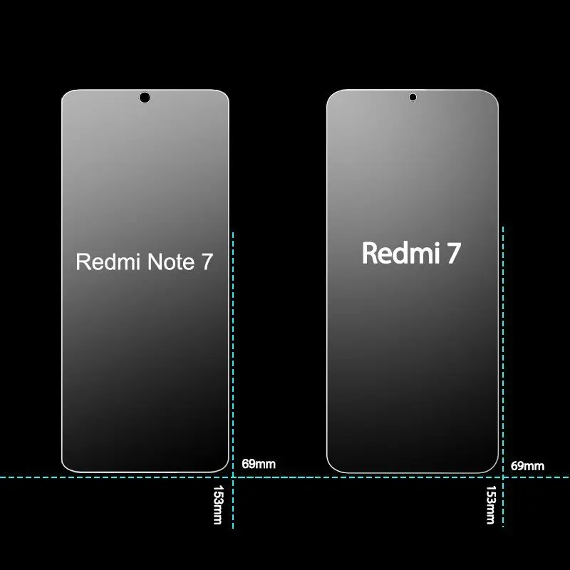 Закаленное стекло для Xiaomi Redmi Note 7 протектор 2.5D 9H на телефон пленка Защитное |