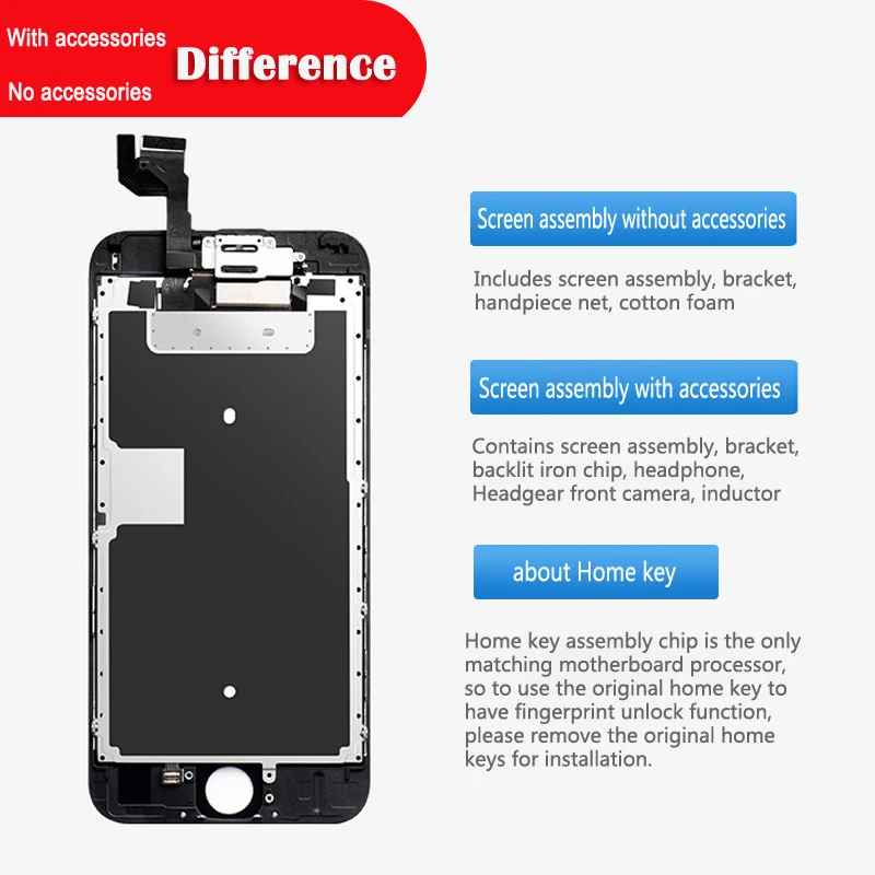LCD Display For XR Screen Replacement HD 3D Touch Digitizer Assembly AAAA Mobile Phone LCDs Hot enlarge