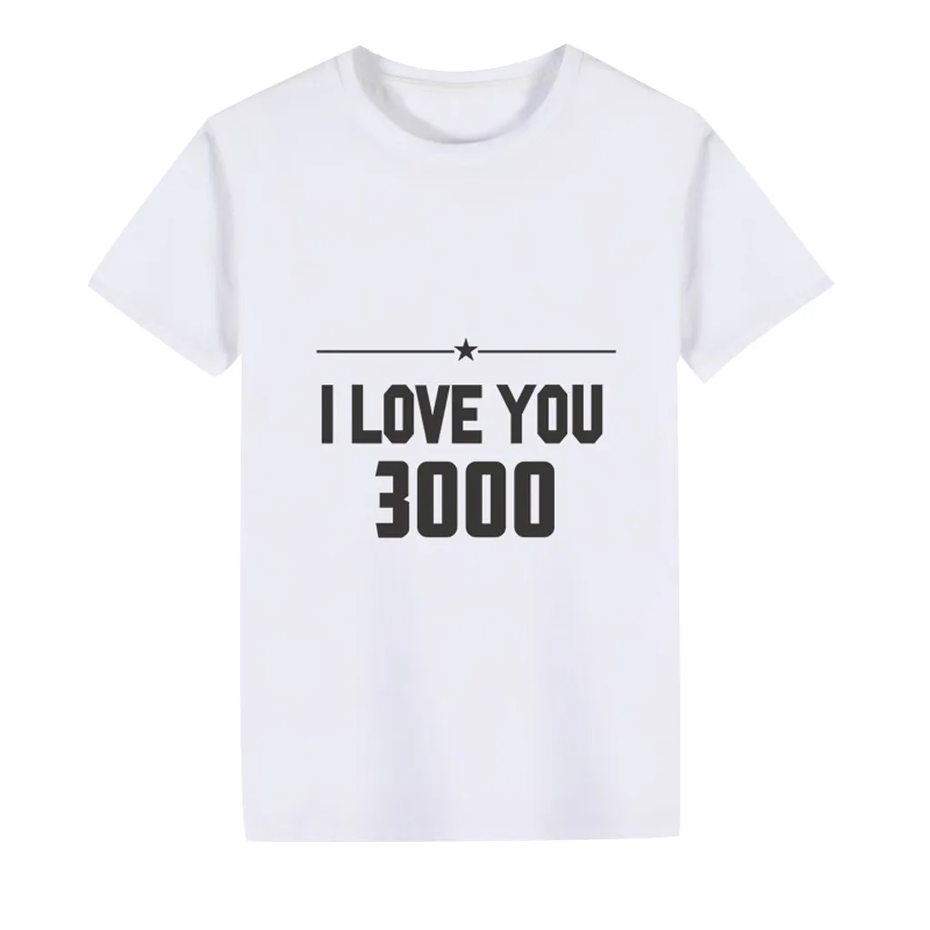Лидер продаж брендовая футболка с надписью I Love You для маленьких мальчиков и
