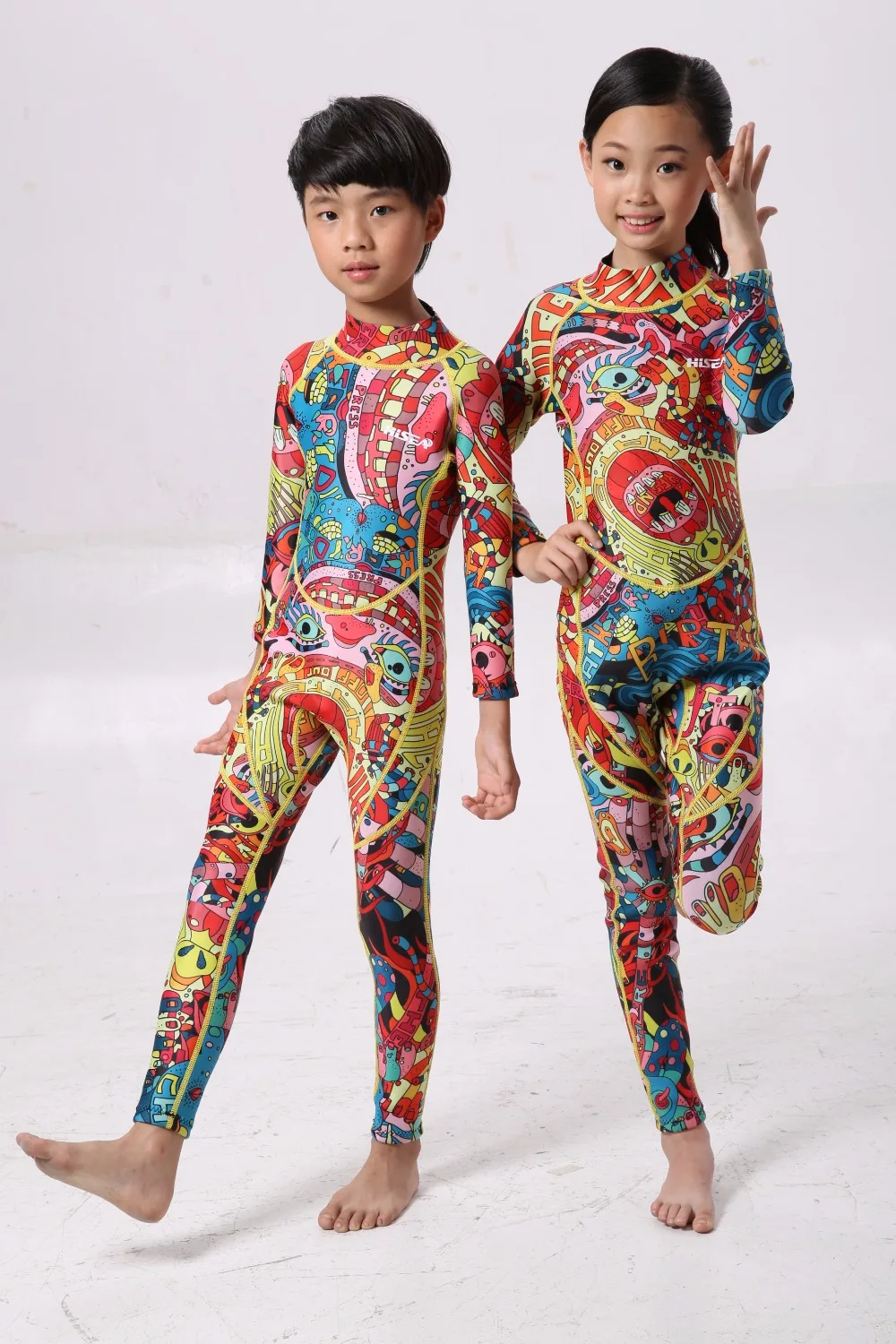 Неопреновые гидрокостюмы 2 5 мм детские купальники костюмы для дайвинга с