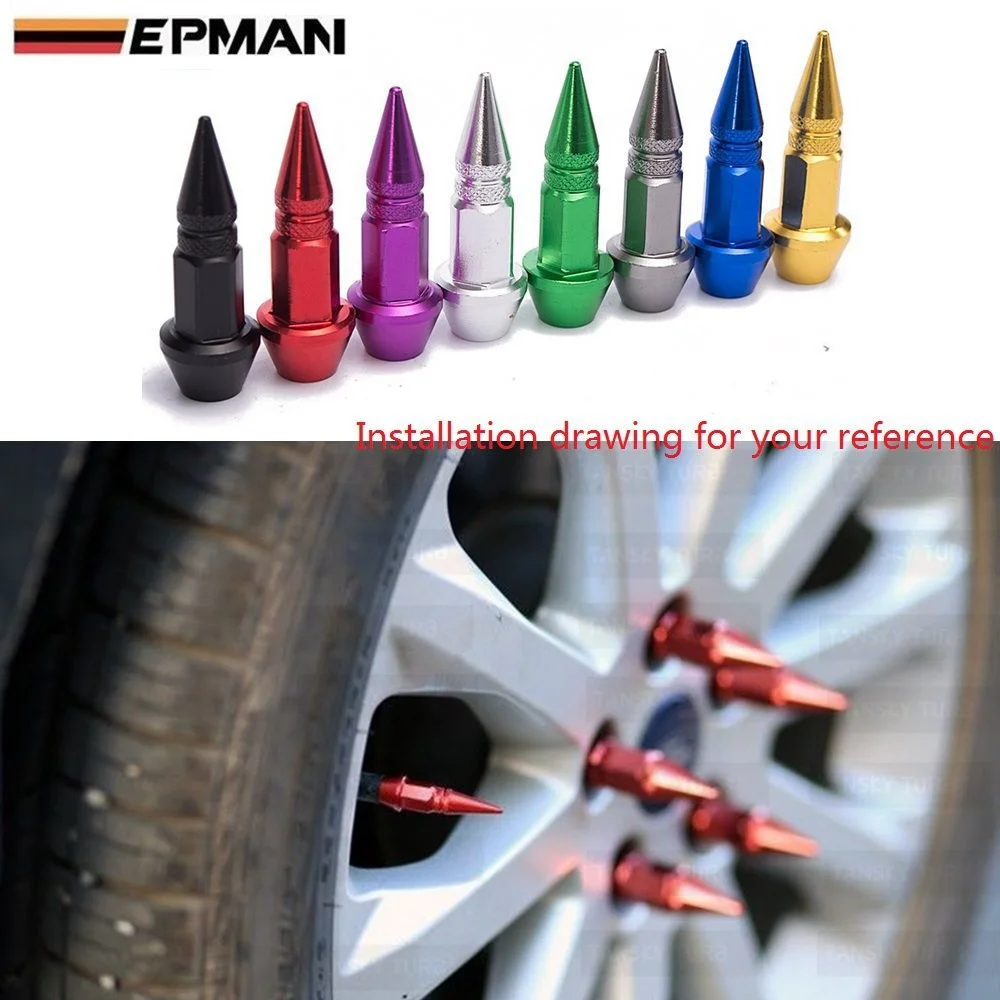 10 комплектов автомобиля Авто велосипеда форма шипа шина пылезащитный стержень